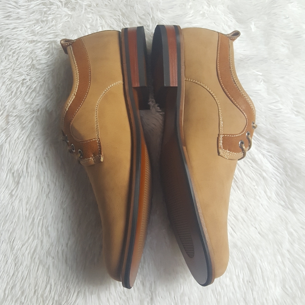 Ferro Aldo Tan Oxford Dress Shoes - Picture 4 of 8